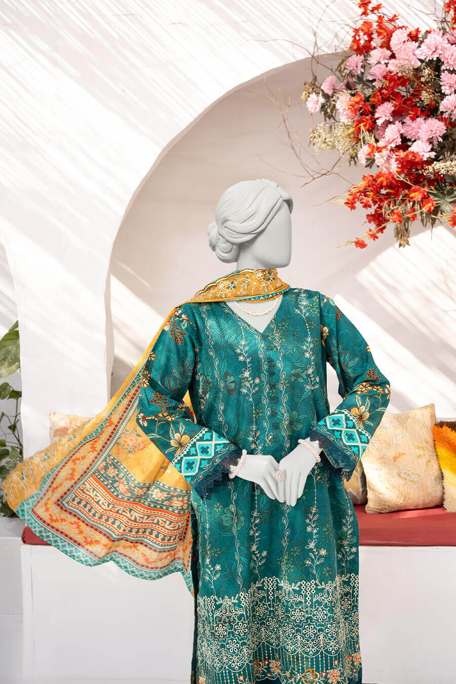 Sehar Unstitched Embroidered – ALMEERAH