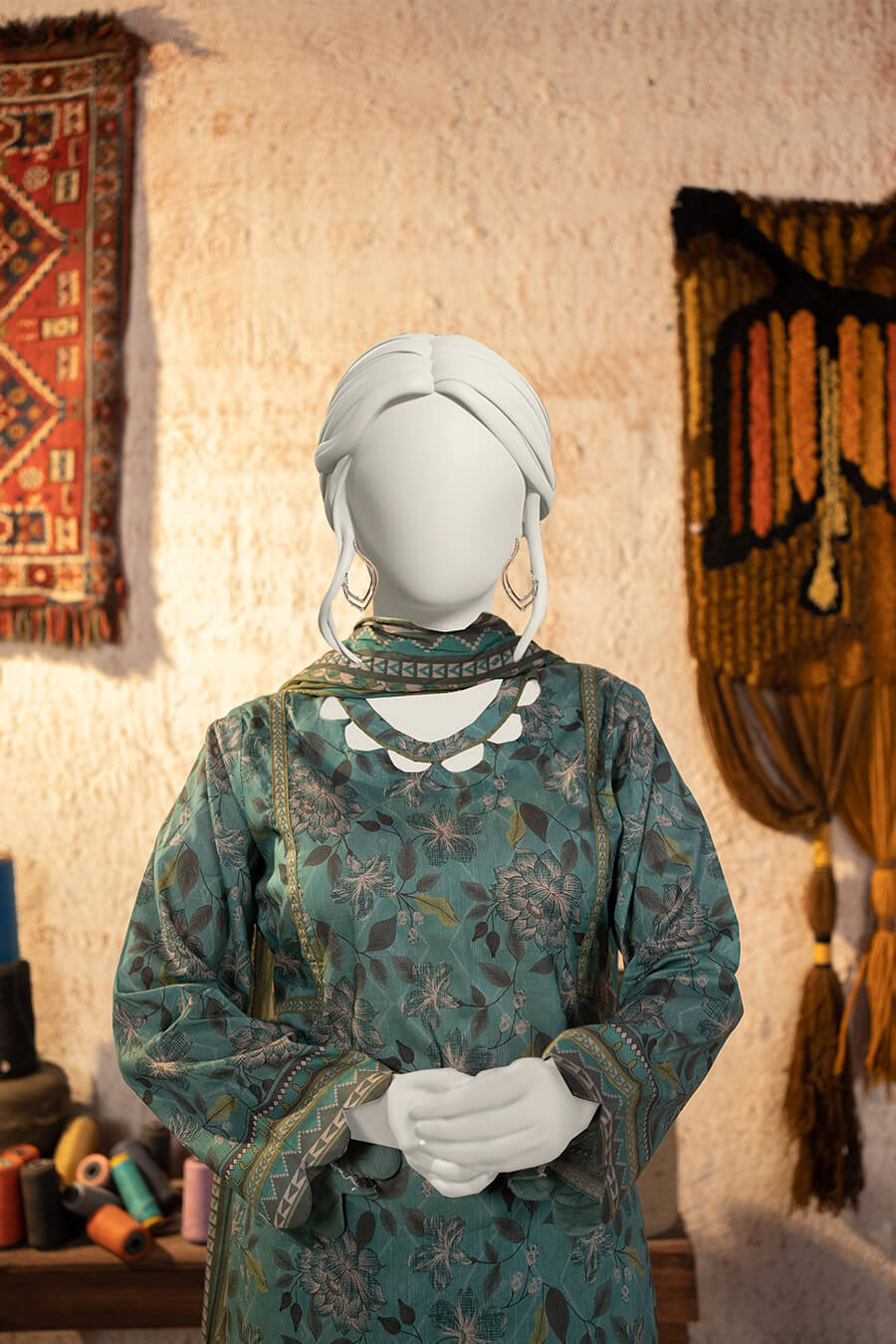 Estiva Digital Printed Lawn