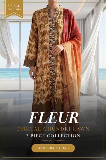 Fleur – Digital Chundri Lawn Collection