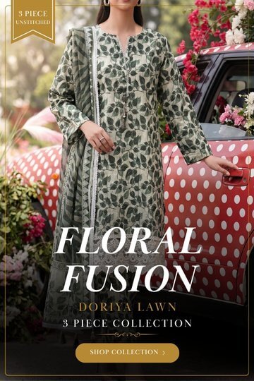Floral Fusion Doriya Lawn