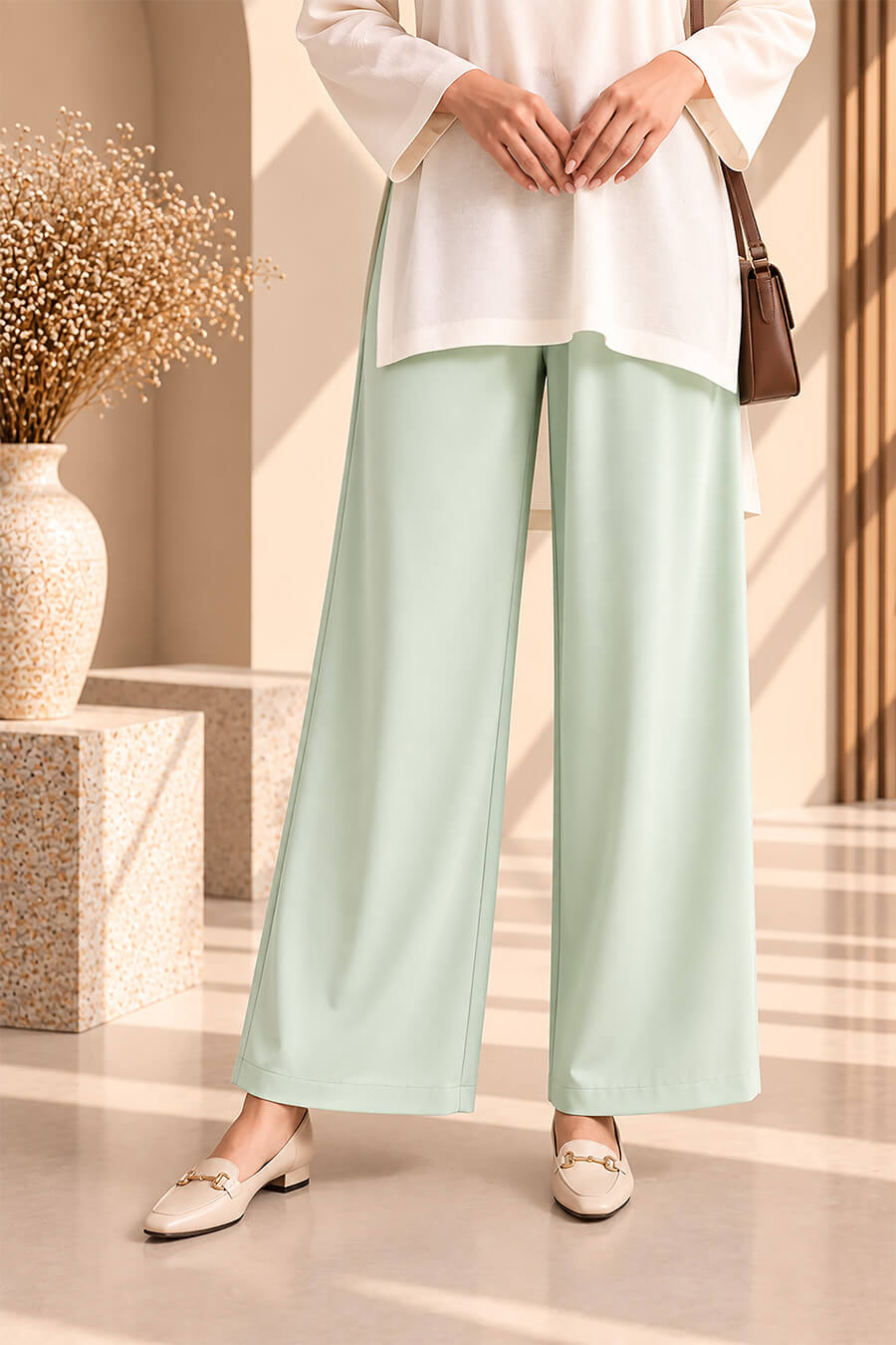 Mint Mist – Premium Dyed Trouser