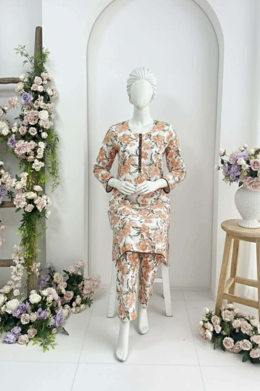 Peach Ivory Bloom