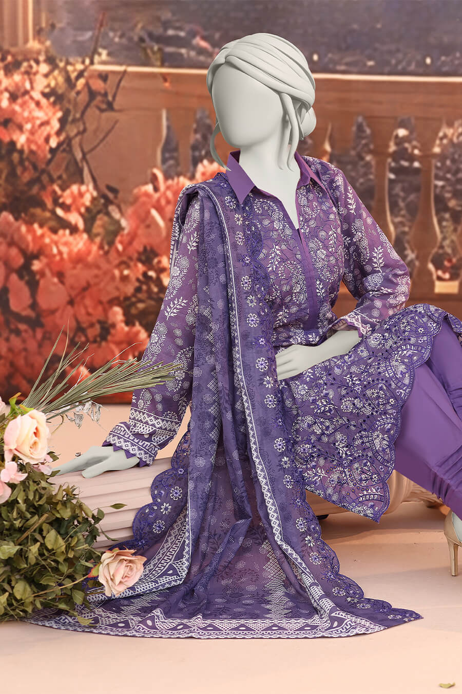 Royal Plum Veil