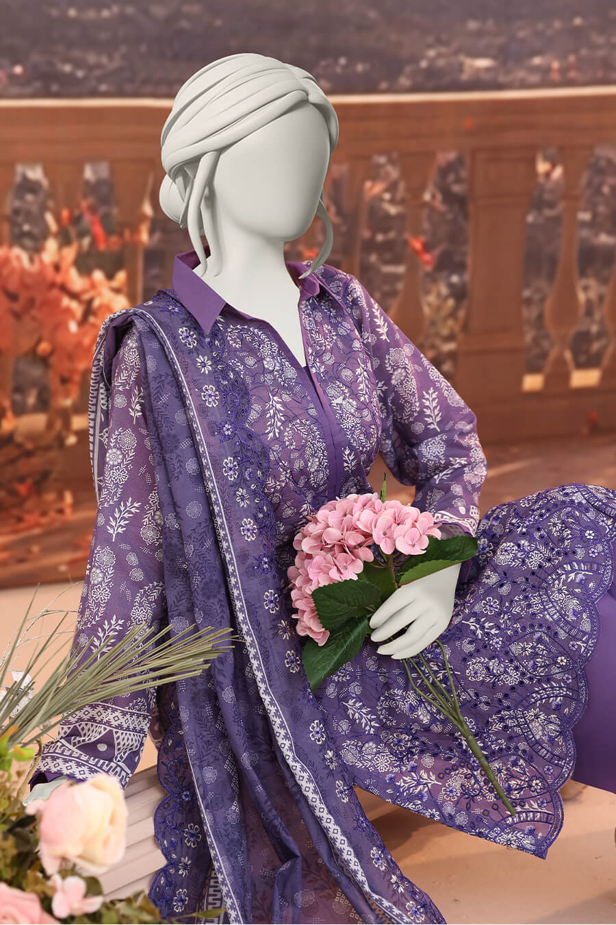 Royal Plum Veil