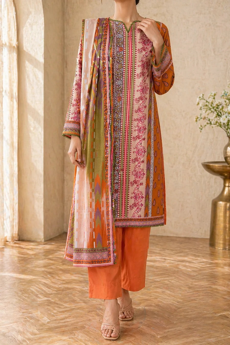 Rustora Flame Print