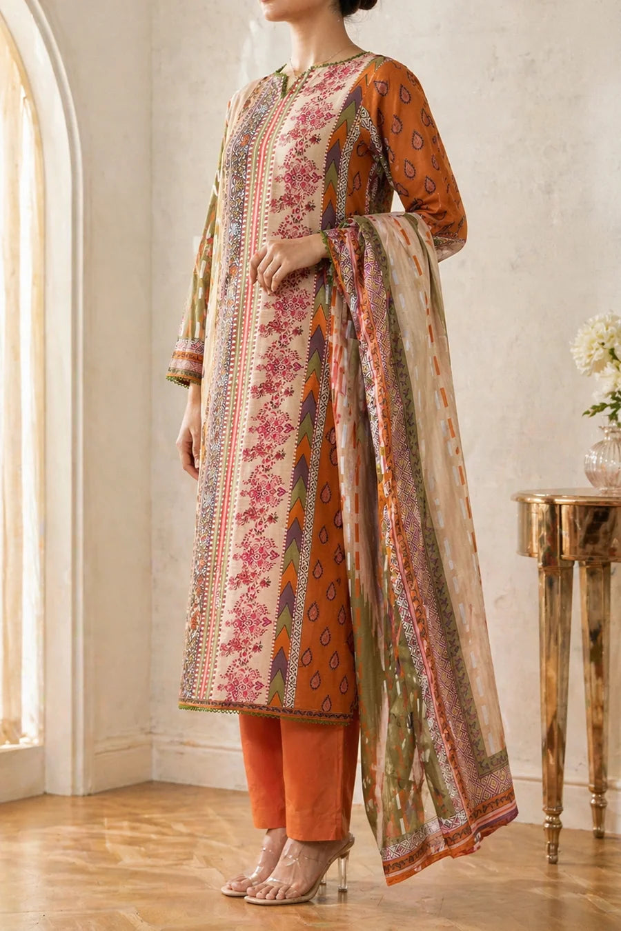 Rustora Flame Print