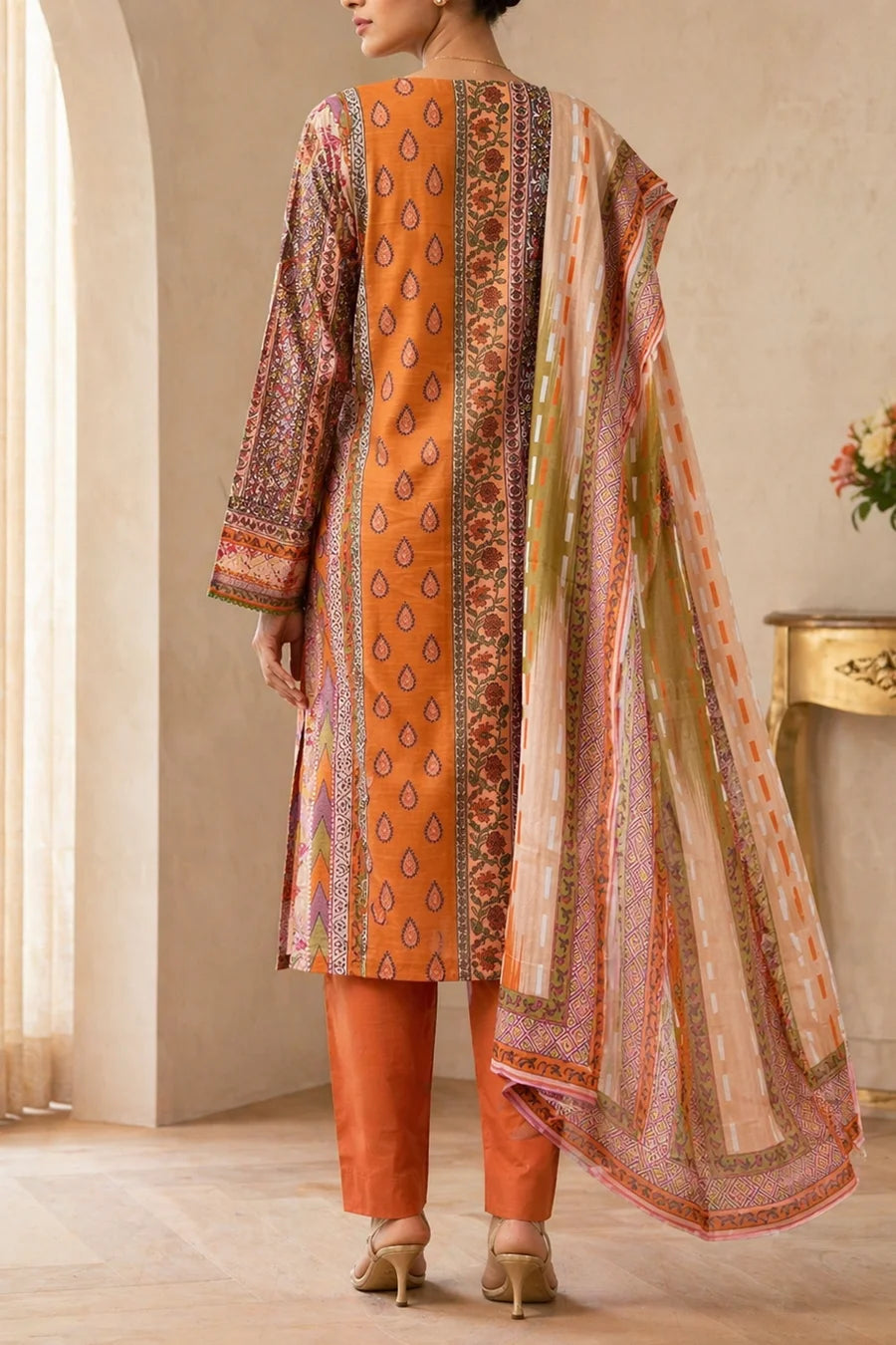Rustora Flame Print
